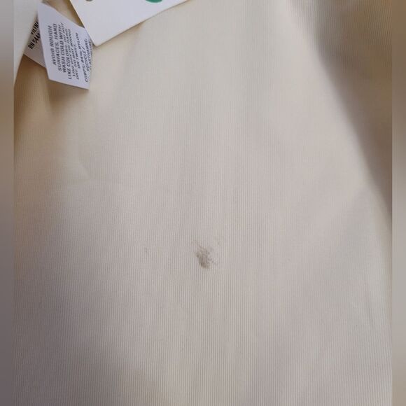 NEW AERIE floral triangle bikini top and ribbed high cut bottoms L - Picture 5 of 12